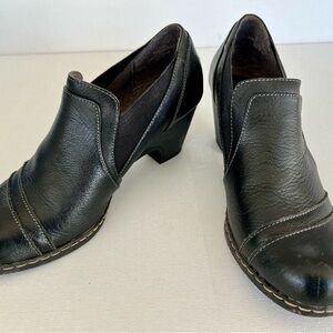 Chic Black Leather Mules for Women